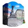 London Eros Fridge Magnet - Piccadilly Circus Statue and Lights