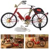 Red Mini Modern Bicycle Model Artwork Home Shop Decoration Ornament