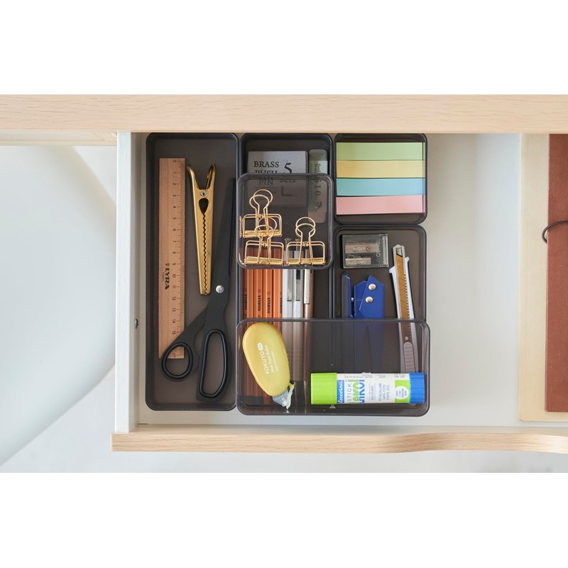 Yamazaki Black Resin Organiser Large Deep 2