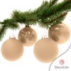 DecoLite: Glass Christmas Tree Baubles, Diameter 10 cm (Pack of