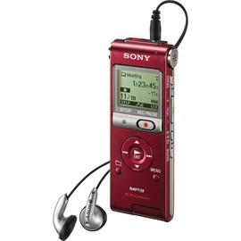 Sony ICD-UX200RED Digital Voice Recorder with Built-in 2 GB Flash Memory (Red)