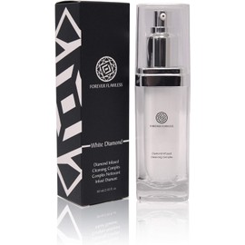 Limpiador facial Forever impecable con polvo 100 % blanco con diamantes de imitación, antioxidantes, vitamina A y E para pieles grasas, secas y sensibles, antienvejecimiento y antiarrugas. Hombres y mujeres FF13, (2.03 fl oz)