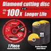 EZARC Diamond Cutting Wheel 3 x 3/8 Inch for Metal,