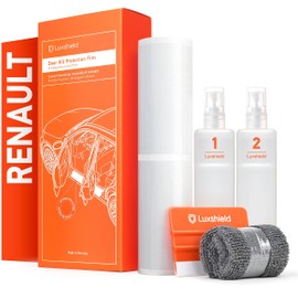 Luxshield Car Door Sill Protector for Renault 5 E-Tech I 2024-2025 - Protective Film Car Door Accessories Trim Paint Protection Film Transparent Glossy