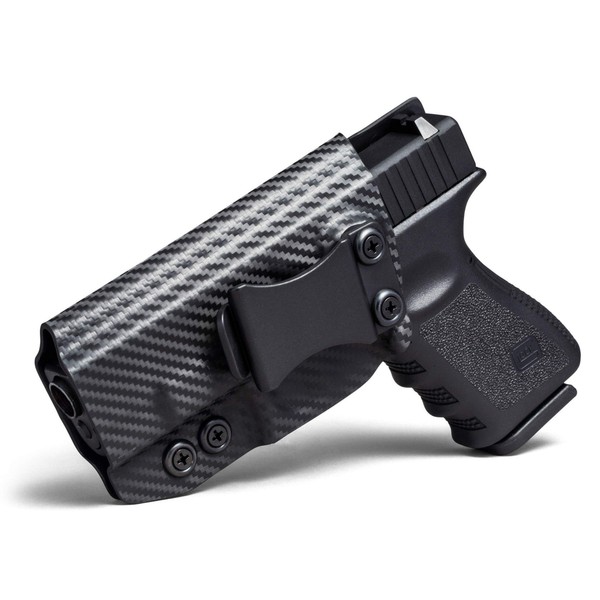 Concealment Express IWB KYDEX Holster, Fits Ruger LC9/LC9s/LC380/EC9s - Claw Compatible w/ Posi-Click Retention & Adjustable Cant - Custom Fit, Made in USA (Carbon Fiber Black)