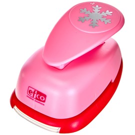 efco Stanzer XL, Schneeflocke Motivstanzer, Kern: Metall, pink, 12,5 x 8 x 7 cm
