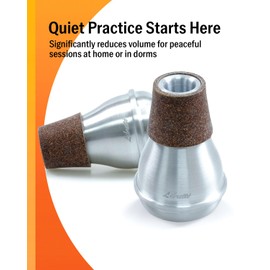 Libretto Trumpet Mute Silencer, AC011-7, Practice Mute, All Aluminum, Excellent for Practice Purpose
