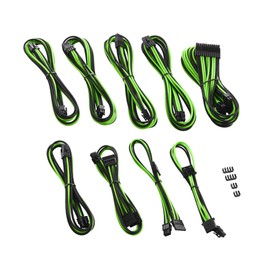 CableMod RT-Series Pro ModMesh Sleeved Cable Kit for ASUS/Seasonic/Phanteks Revolt (Black/Light Green)