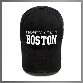 Buzz Selection CAP197 Cap, Embroidery, Hat, English Work, Distressed Design, Stylish, Cool, Men's, Women's, black white letters