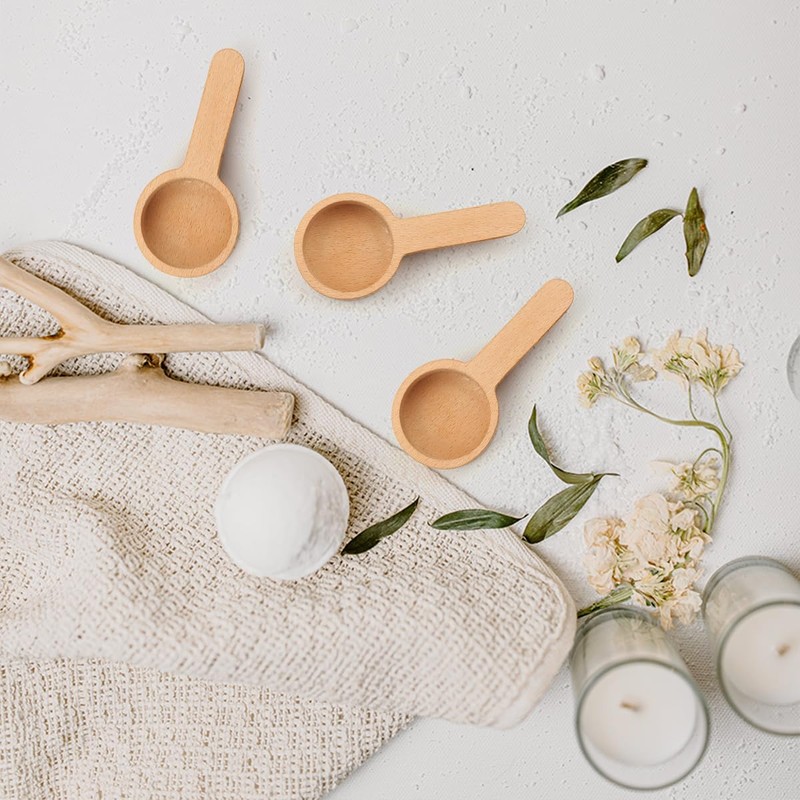 Luckious Short Handle Wooden Coffee Spoon - Coffee and Tea