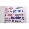 HmHome Wooden plaque - I smile because you are my