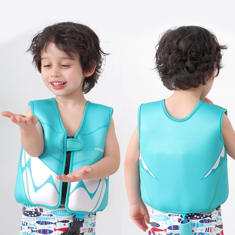 INIGGII Toddler Swim Vest, Swim Jacket for Kids, Infant Swim