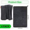 4 Pack Large Microfiber Towels for Cars (23"x35.5") Extra Big