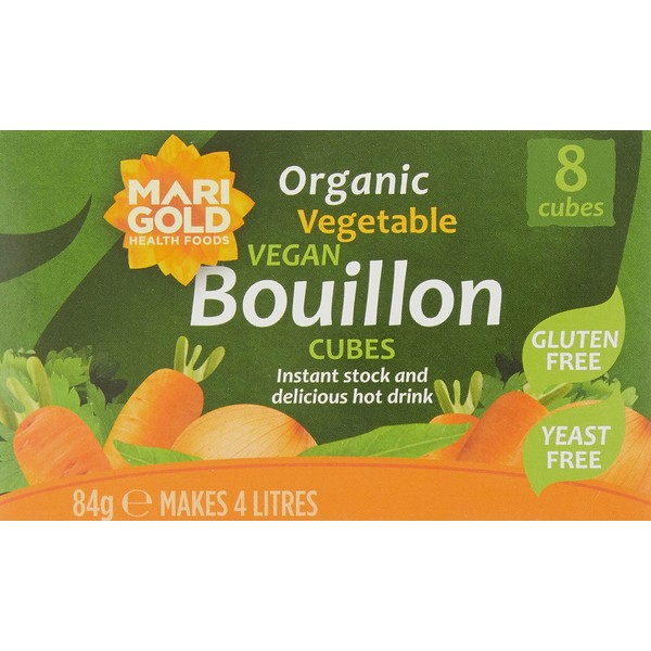 Marigold Org Veg Bouillon Yeast Free 8 Cubes