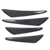 KIMISS Bumper Canards, 4Pcs/Set Universal Carbon Fiber Bumper Canards Spoiler