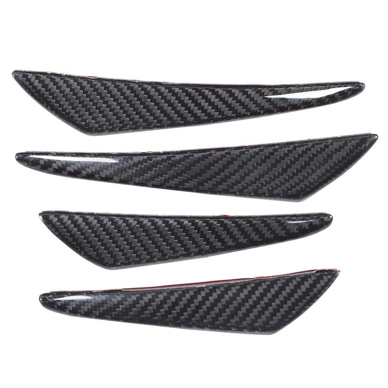 KIMISS Bumper Canards, 4Pcs/Set Universal Carbon Fiber Bumper Canards Spoiler