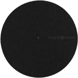 Vinyl Provisions Black Felt Turntable Mat with Vinyl Provisions Logo