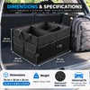 Collapsible Car Trunk Organizer for Cargo Storage – 54cm Waterproof
