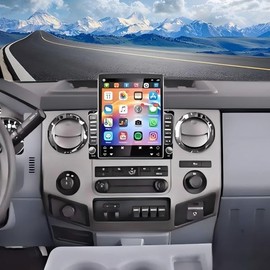 Car Radio Stereo for Ford F-250/F-350 Super Duty 2005-2019: 9.7 Inch 1280 * 720 Touch Screen Car Stereo Upgrade with Wireless Carplay Andriod Auto Bluetooth Backup Camera GPS SWC HiFi FM/RDS