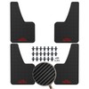 XUKEY Universal Mud Flaps, Front and Rear Deluxe Molded Black