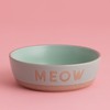 Mason Cash: Meow Cat Bowl - 5.1", 10.1oz - Green