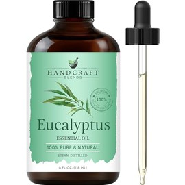 Handcraft Blends P&J Trading Handcraft Eucalyptus Essential Oil - Huge 4 OZ - 100% Pure & Natural â€“ Premium Therapeutic Grade with Premium Glass Dropper