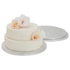 Juvale 3-Pack 12 Inch Cake Drum - Silver, Round, Corrugated