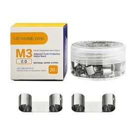 Windplusya Dental Adjacent Tooth Protection Matrix, Autoclavable Sectional Contoured Matrices Baffle Type Matrix Dentistry Tools Materials.-L