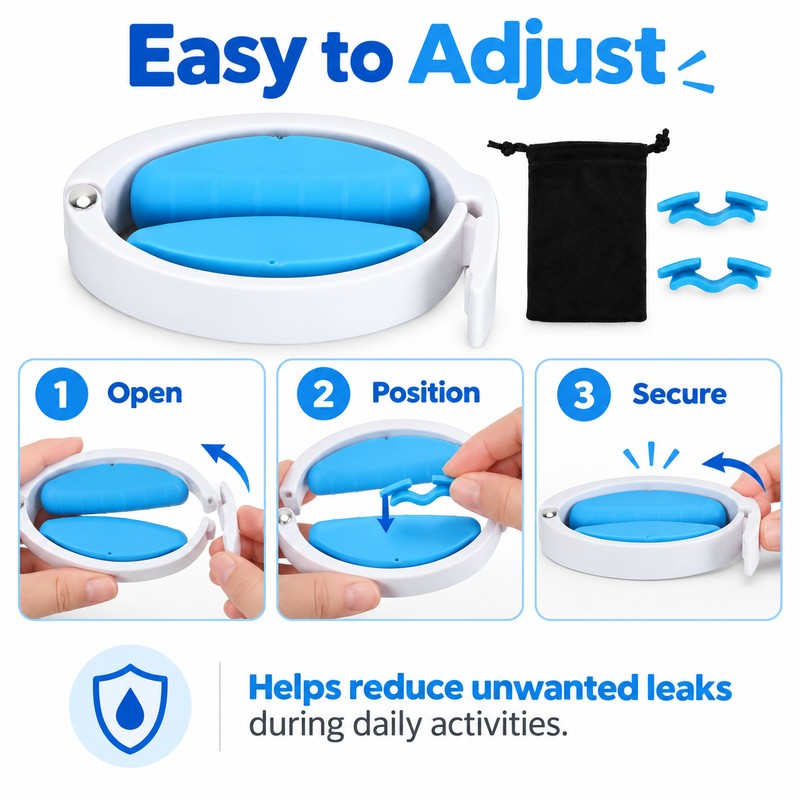 Male Incontinence Clamp for Urine Leakage Management – Adjustable Cushioned