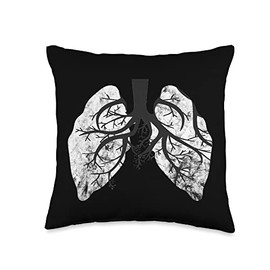 Respiratory Therapist Lung Therapy Specialist Therapy Therapist Lung Doctor Respiratory Throw Pillow, 16x16, Multicolor