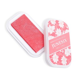 Glittering Metallic Colours Craft Ink Pad Stamp Partner, Washable Craft Ink Pad Finger Ink Pad for Rubber Stamps, Paper, Wood (UM-11 Coral)