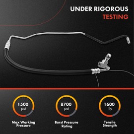 A-Premium Power Steering Pressure Hose Line Assembly Compatible with Infiniti G25 2011-2012, G35 2007-2008, G37 2008-2013, Q60 2014-2015 & Nissan 370Z 2010-2013, 2.5L 3.5L 3.7L, Pump To Rack
