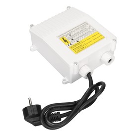 Pump Control Box Suction Pump Control Household Deep Well Pump Submersible Pump External Control Box (1.5KW 50uf 13A EU Plug 220V)