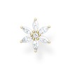 Thomas Sabo Single Stud Earrings Flower 925 Sterling Silver H2196,