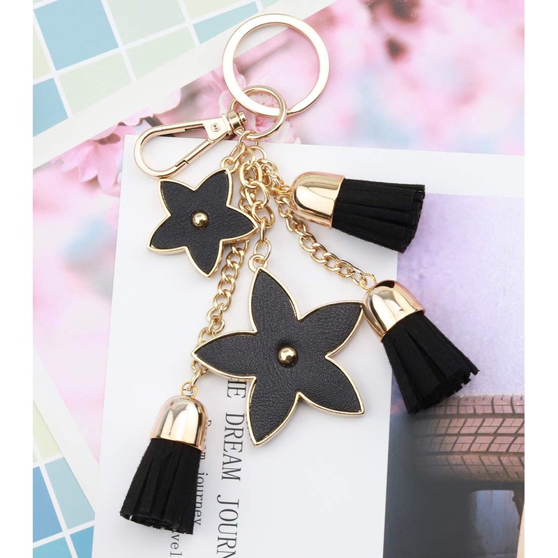 F.ZH Key Holder, Star Pattern, Bag Charm, Bag, Star Accessory,