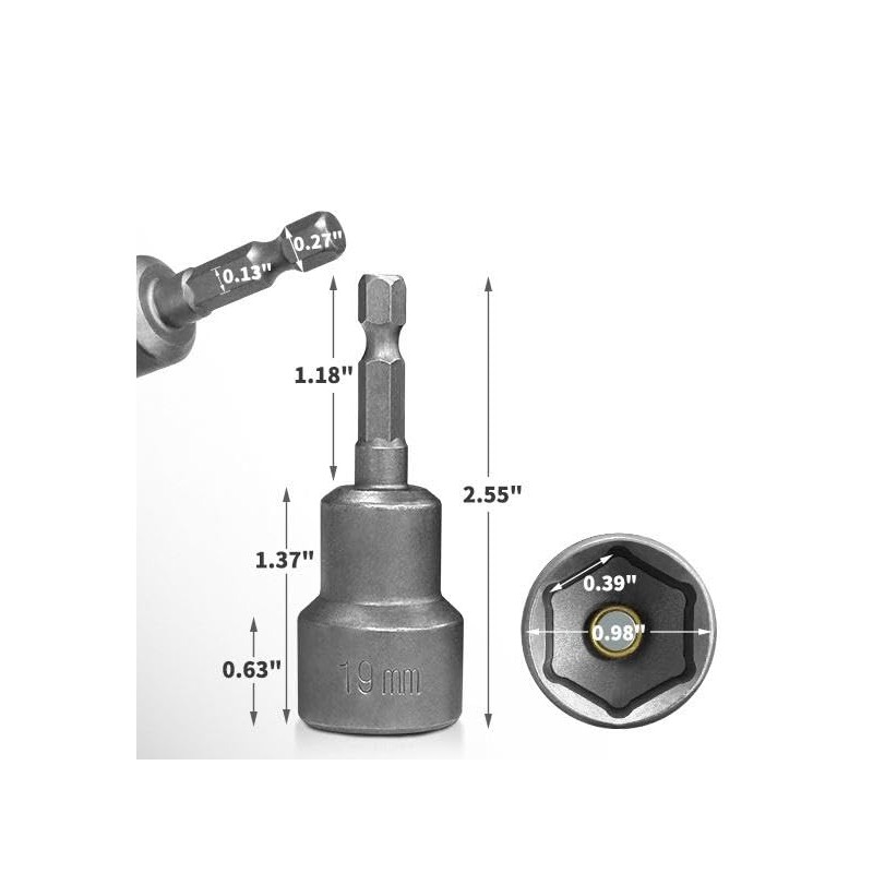 South Bend Components Camper/RV Scissor Jack Drill Adapter Socket |