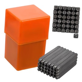 DOITOOL 1 Set Metal Stamping Kit Letter and Number Punch Stamps for Craft Projects Compact Storage Box for Easy Organization and Imprints