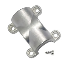 Keehui Marine Grade 316 Steel Stainless Tube Mount handrail Cross Tube Clamp for 1inch Tube (1SET)