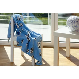 Playshoes Soft Fleece Blanket (Blue Football, 75x100cm)