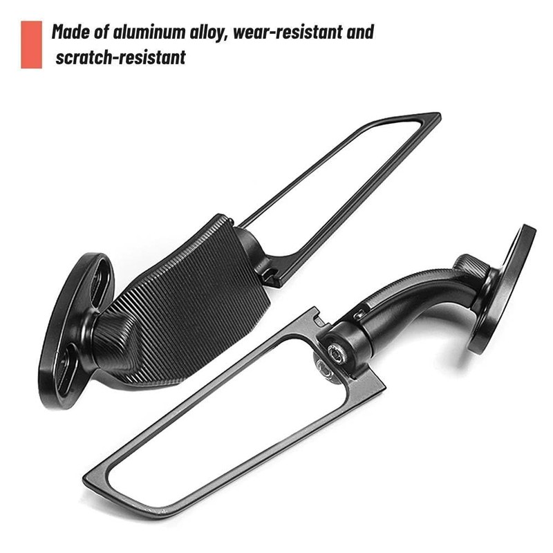 Universal Motorcycle Rear View Mirrors ATV Replacement Side Mirrors 360°