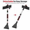 Extendable Car Snow Brush and Ice Scraper for Winter Windshield