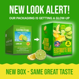 Dr. Price’s Electrolytes Powder Packets – Lemon Lime, 30 Packs | Sugar Free Electrolytes | Hydration Drink Mix, 72+ Trace Minerals, Manganese | Keto Electrolytes, Vegan, Doctor-Formulated, Made in USA