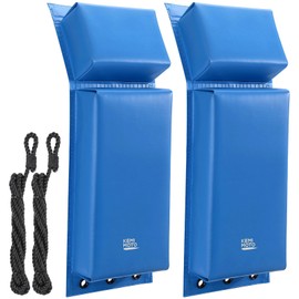KEMIMOTO PWC Boat Fenders, 2 Pack Boat Bumpers for Jet Ski, Boat Fenders Bumpers for Docking with 2 Ropes 18in,Boat Accessories