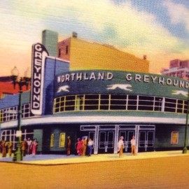 Greyhound Bus Depot Minneapolis Minnesota Postcard