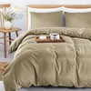 MOONLIGHT20015 Single Duvet Cover Beige Solid Soft Single Bedding Duvet