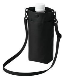 Cold Insulation, Pet Bottle Holder, Sacoche, Shoulder Included, Smartphone Holder, Smartphone Pouch, Plastic Bottle Cover, Cool, Water Bottle Cover, Heat Retention, Black
