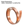 QUARKZMAN Copper Sheet Roll Metal Foil Plate 1000 mm x