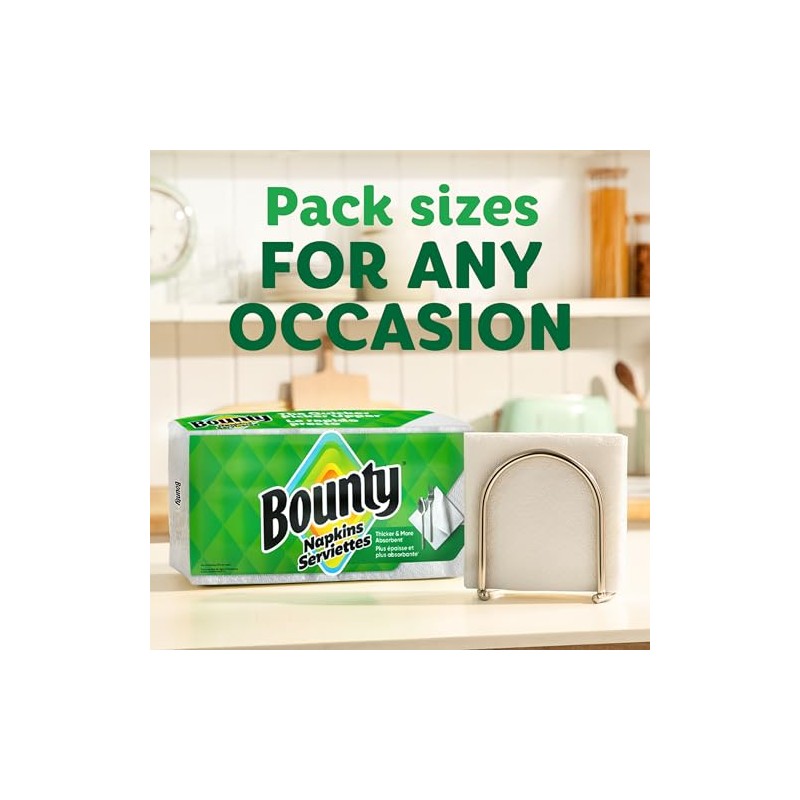 Bounty Servilletas de papel, blancas, 400 unidades