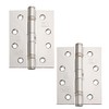 Excel XL866 Pair of 4" Grade 11 Door Hinges, Polished
