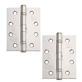 Excel XL866 Pair of 4" Grade 11 Door Hinges, Polished Chrome